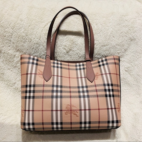 burberry reversible tote haymarket
